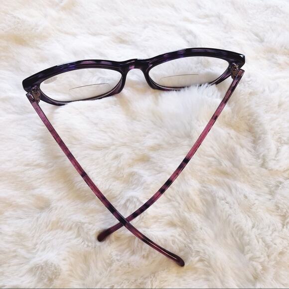 Bailey Purple Cat Eye Bi-Focal Reader Glasses - Picture 10 of 11